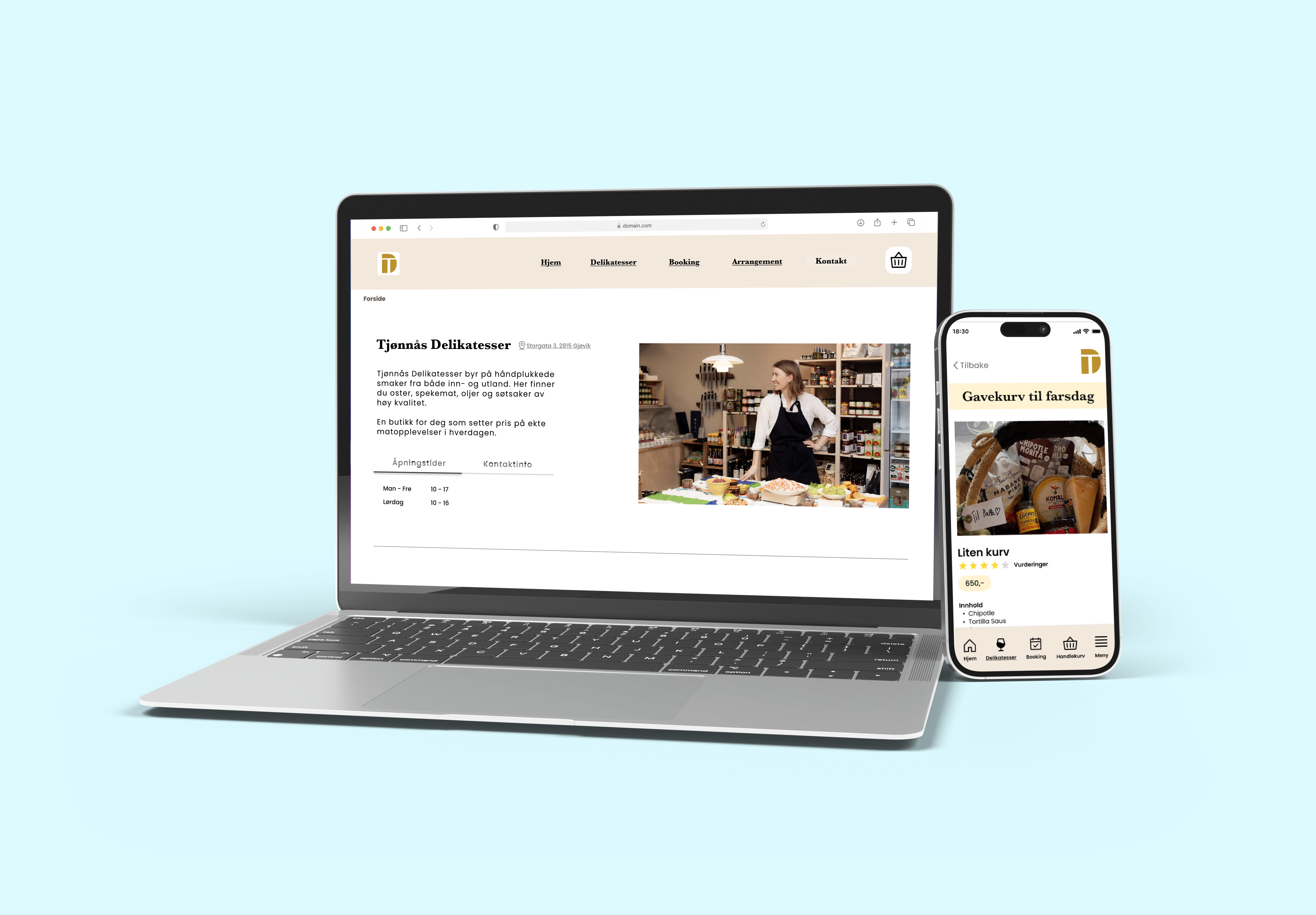 Tjønnås – mockup