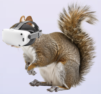 Maskoten til løsningen: XR-ekorn